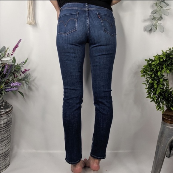 LEVIS Jeans Mid Rise Skinny Medium Wash 0614 - Picture 3 of 8